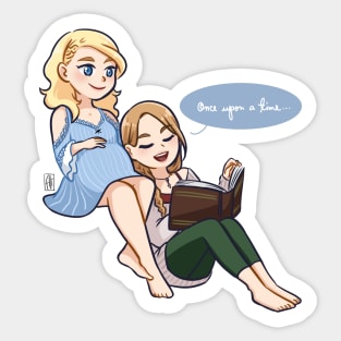 Bedtime Story: Alice & Robin Sticker